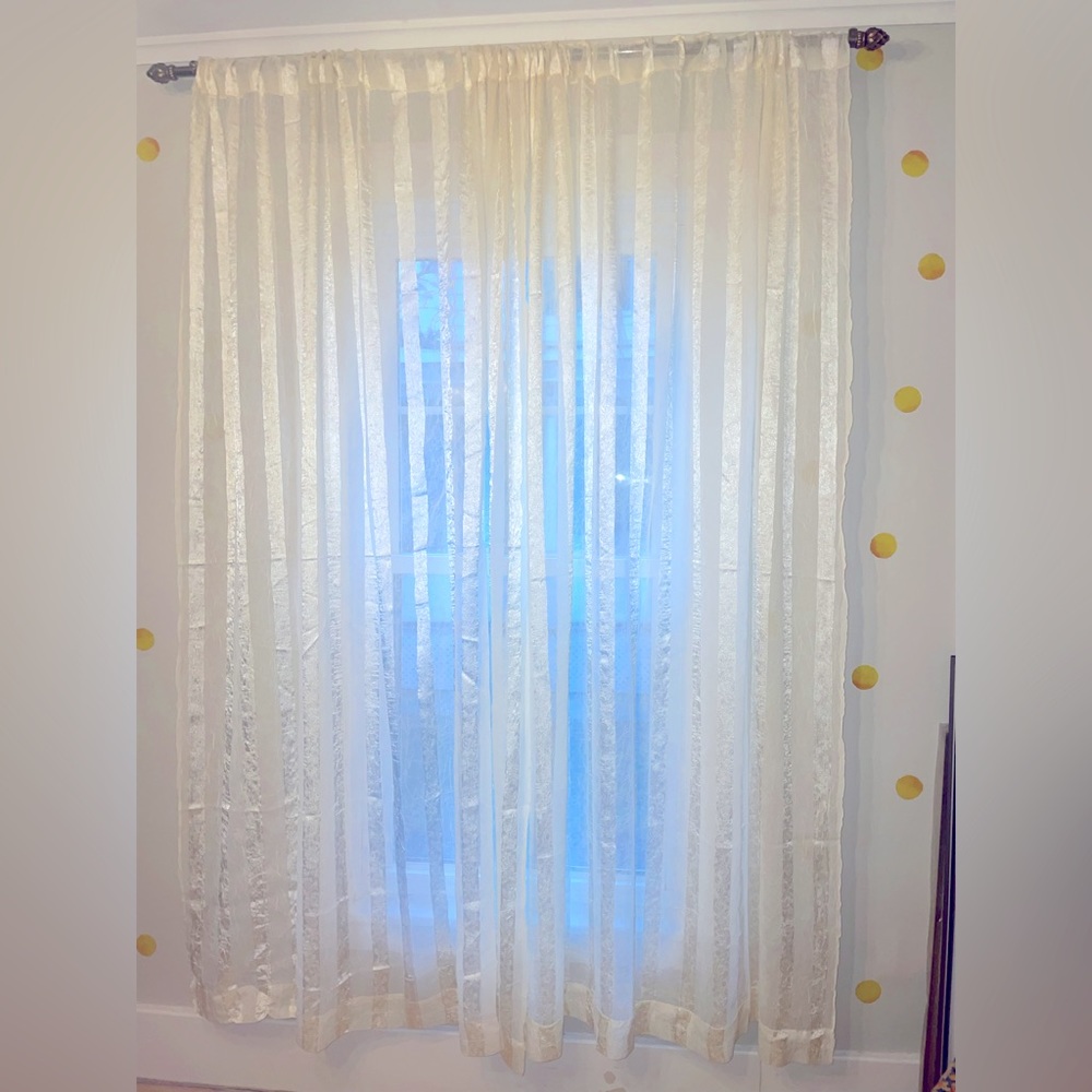 Sheer vintage curtains